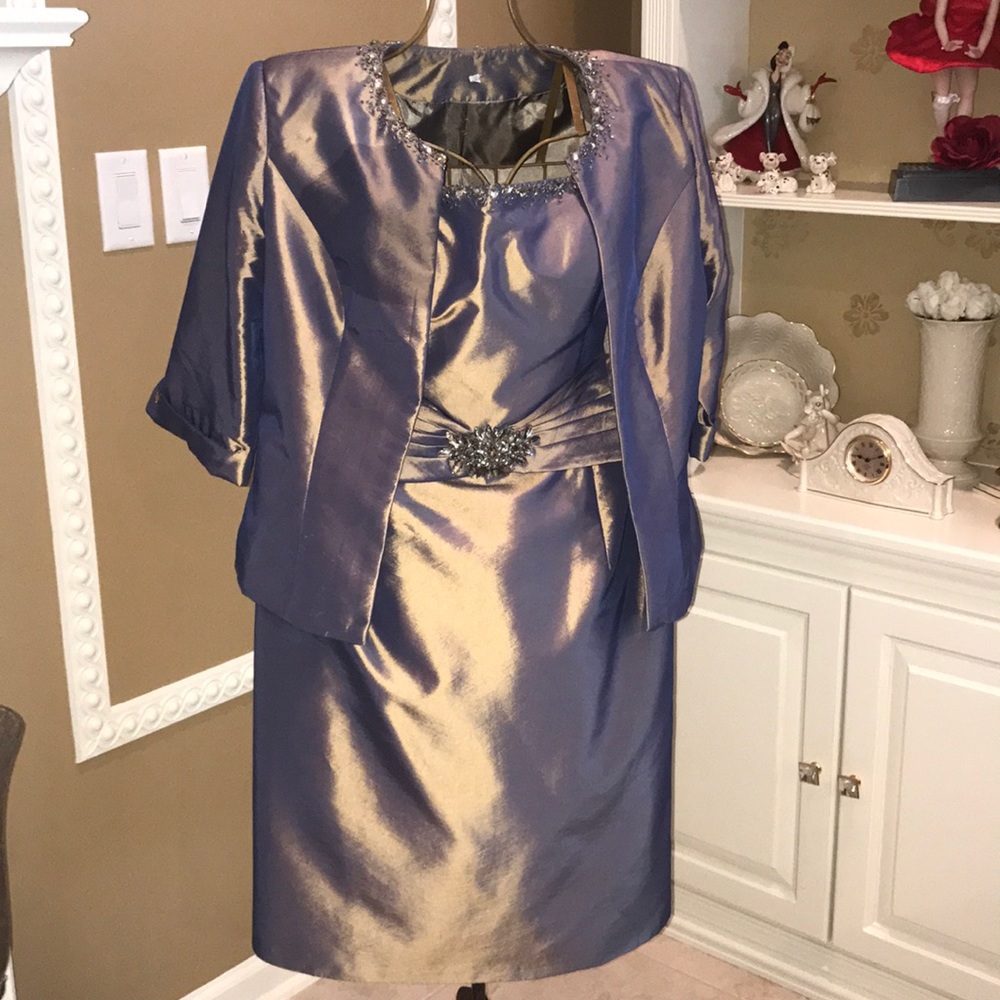 Rina diMontella short mother of the bride dress